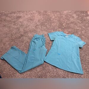 Dickies Baby Blue Scrub Set